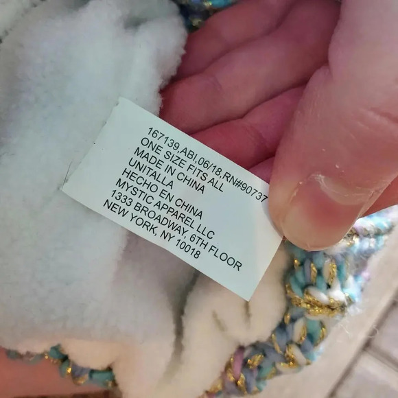 Girls Shimmery Pastel Knit Winter Beanie Hat (One Size Fits All) - Picture 6 of 10